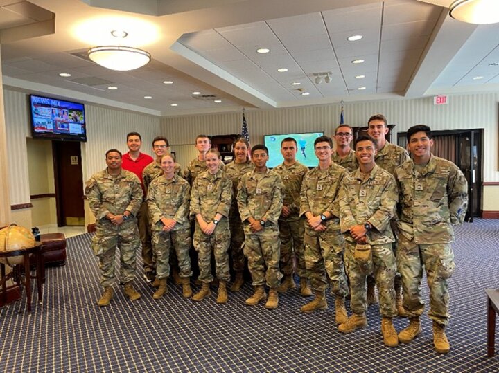 Cadets on Capstone tour at JBA